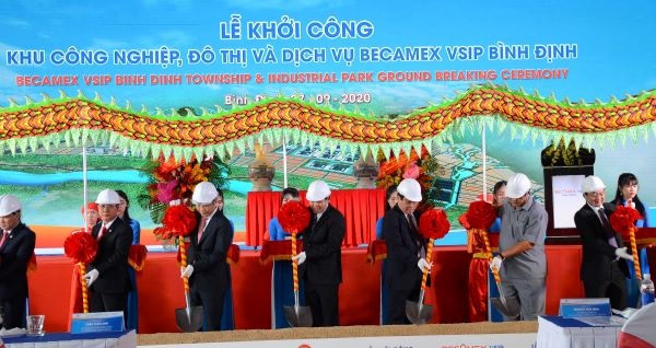 khoi cong khu cong nghiep do thi va dich vu becamex vsip binh dinh1601196554 Becamex Bình Định